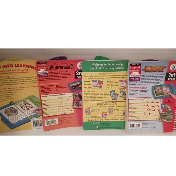 Leap Frog Leap Pad Learning System lot of 16 books and cartridges Works - Picture 3 of 9